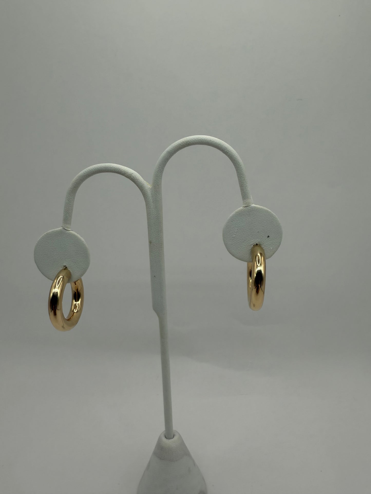 14K Gold Semi-Solid Earring