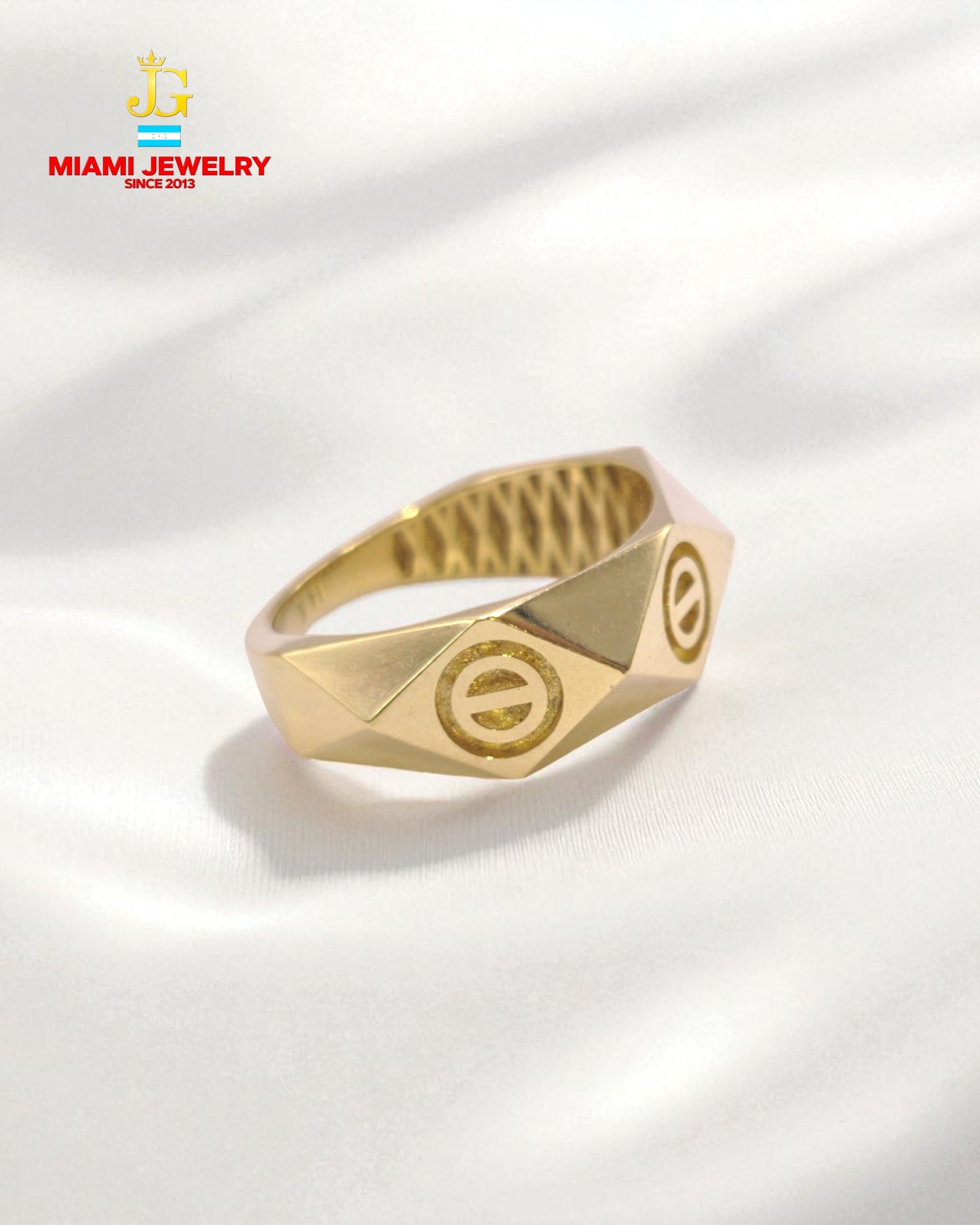 solid 14k yellow gold.