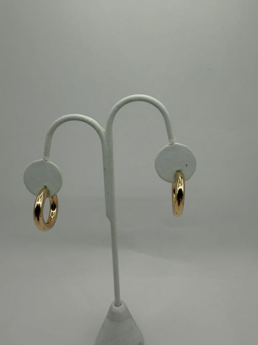 14K Gold Semi-Solid Earring