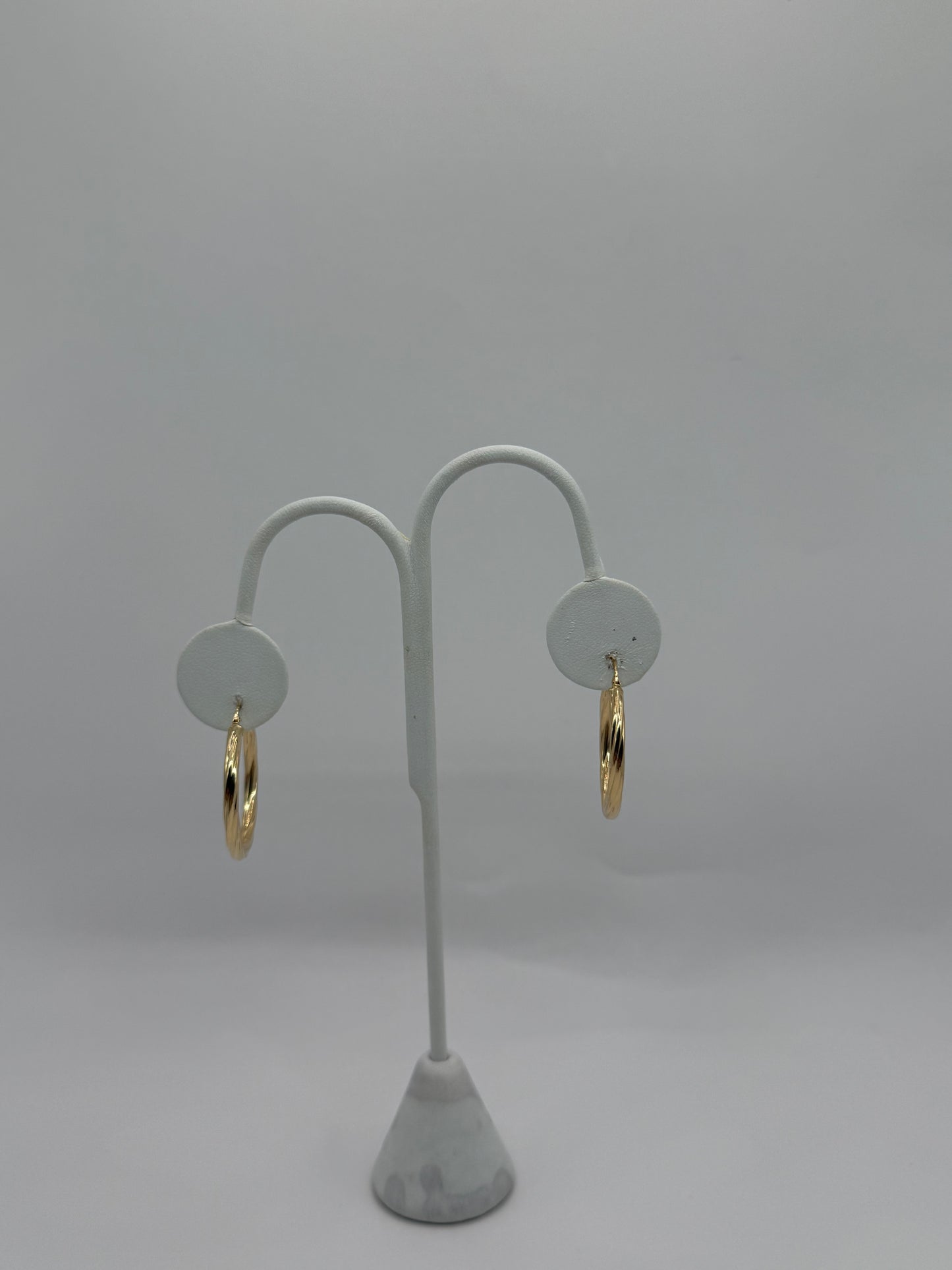 14K Gold Semi-Solid Earring