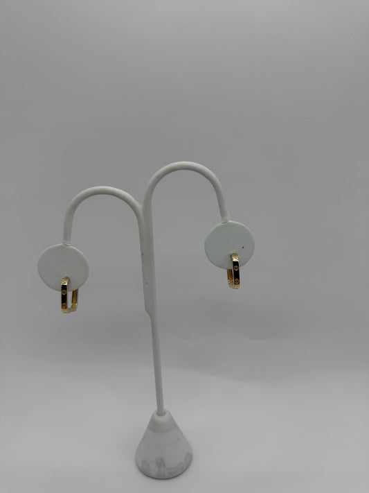 14K Gold Semi-Solid Earring