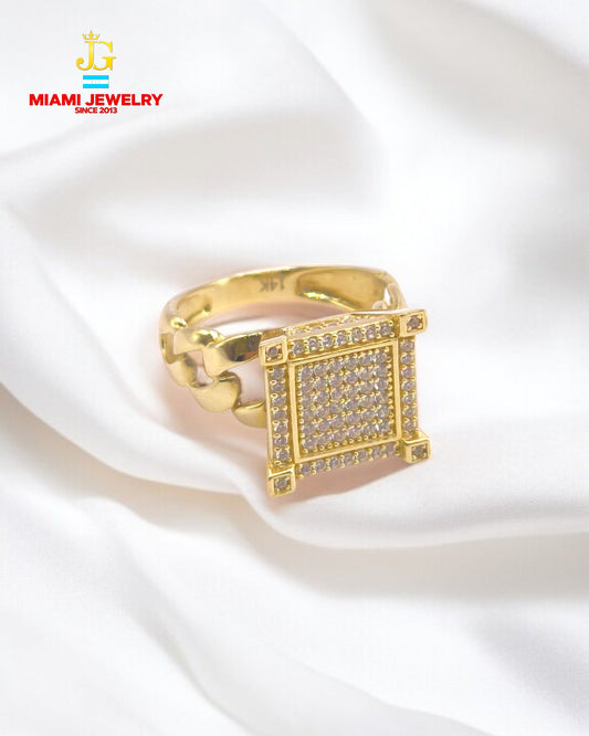 14k yellow gold wedding ring for women.