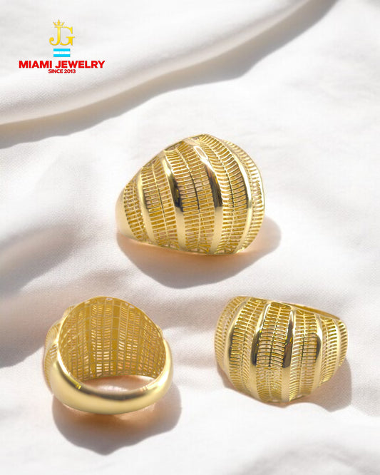Solid 14k yellow gold.