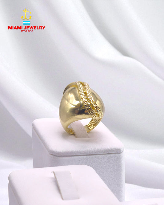 Solid 14k yellow gold.