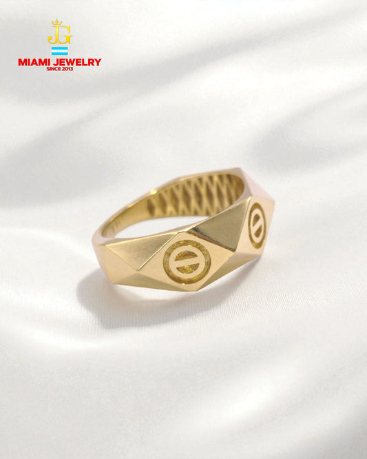 solid 14k yellow gold.
