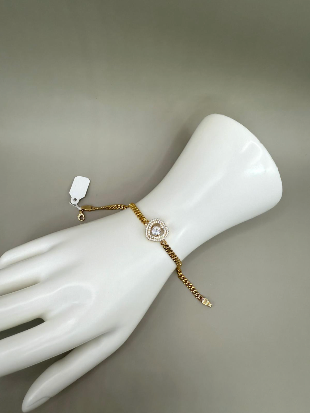 14K Gold Semi-Solid Bracelet (7.5 in)